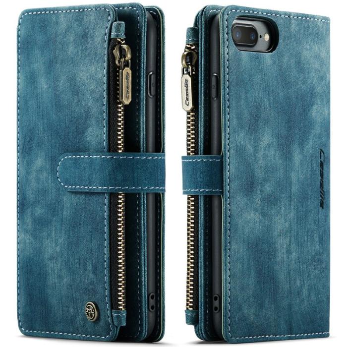Caseme - CASEME C30 Fodral för iPhone 6/7/8 Plus med Rem - Blå
