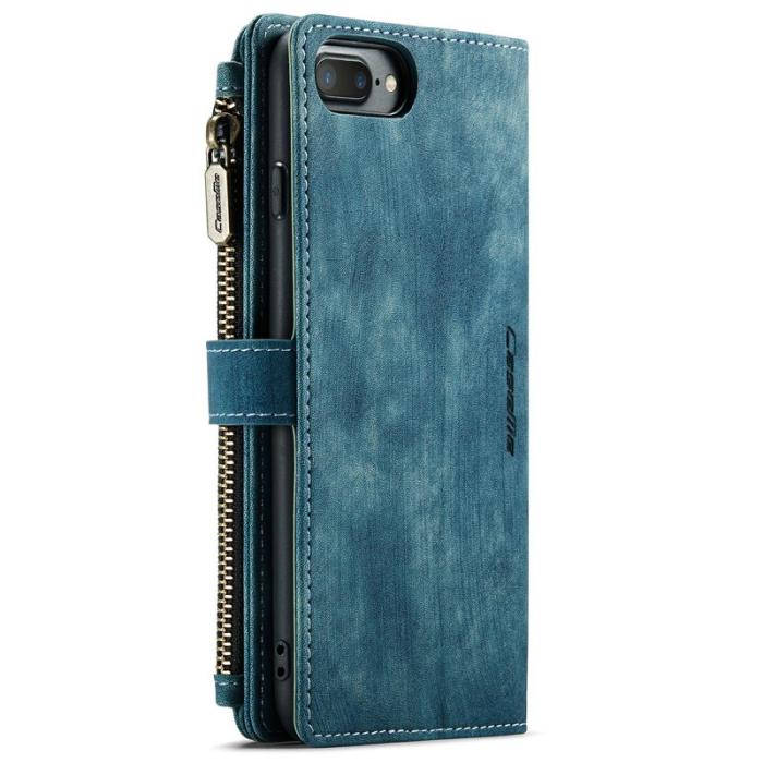 Caseme - CASEME C30 Fodral för iPhone 6/7/8 Plus med Rem - Blå