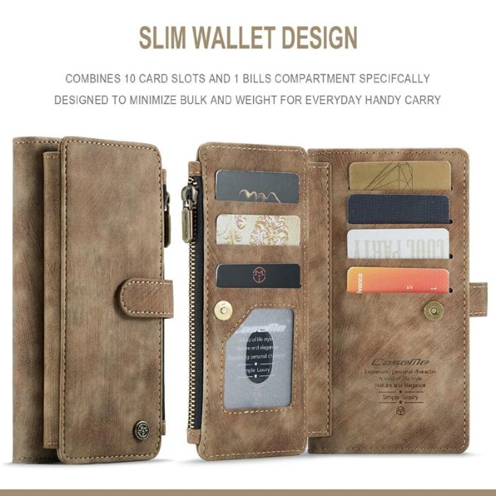 Caseme - CASEME C30 Fodral för iPhone 6/7/8 Plus med rem - Brun