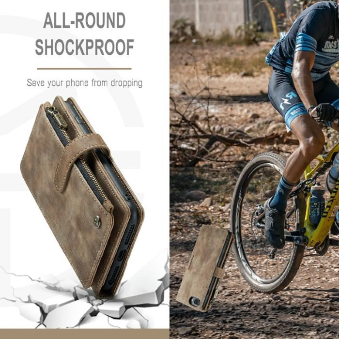 Caseme - CASEME C30 Fodral för iPhone 6/7/8 Plus med rem - Brun