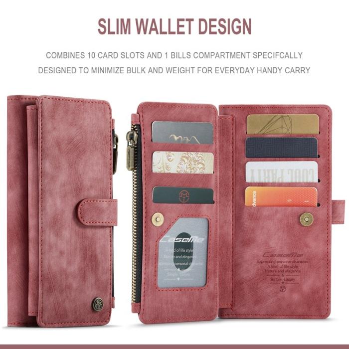 Caseme - CASEME C30 Fodral för iPhone 6/7/8 Plus med rem - Röd