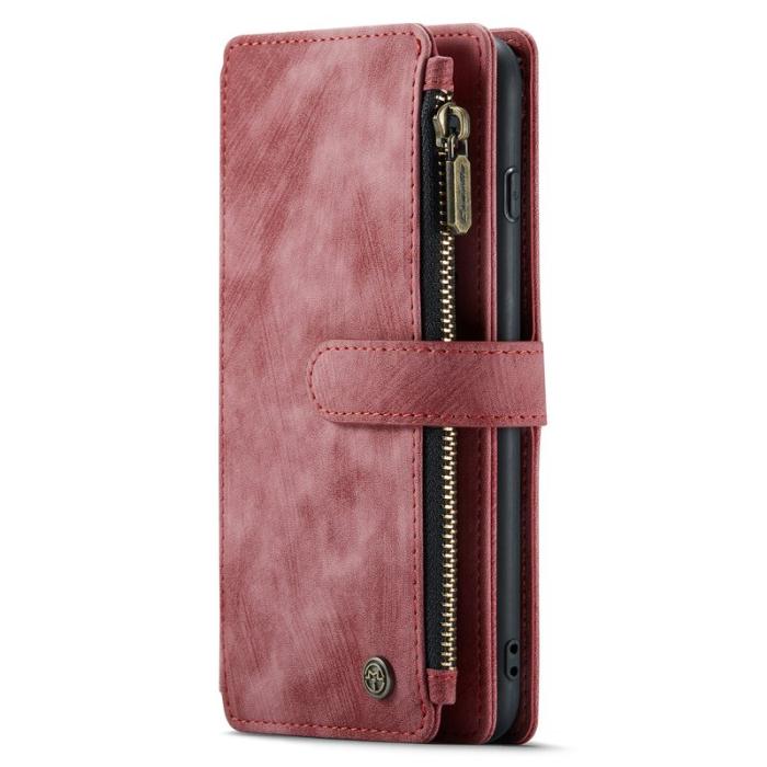 Caseme - CASEME C30 Fodral för iPhone 6/7/8 Plus med rem - Röd