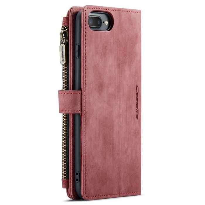 Caseme - CASEME C30 Fodral för iPhone 6/7/8 Plus med rem - Röd