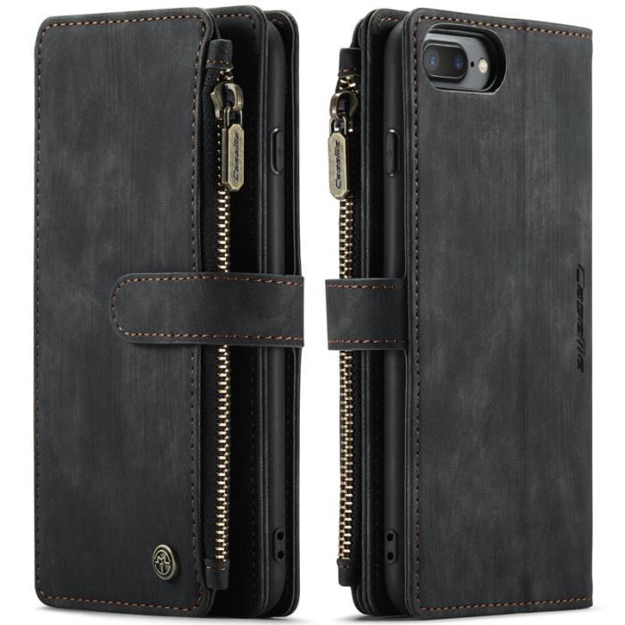 Caseme - CASEME C30 Fodral för iPhone 6/7/8 Plus med Rem - Svart