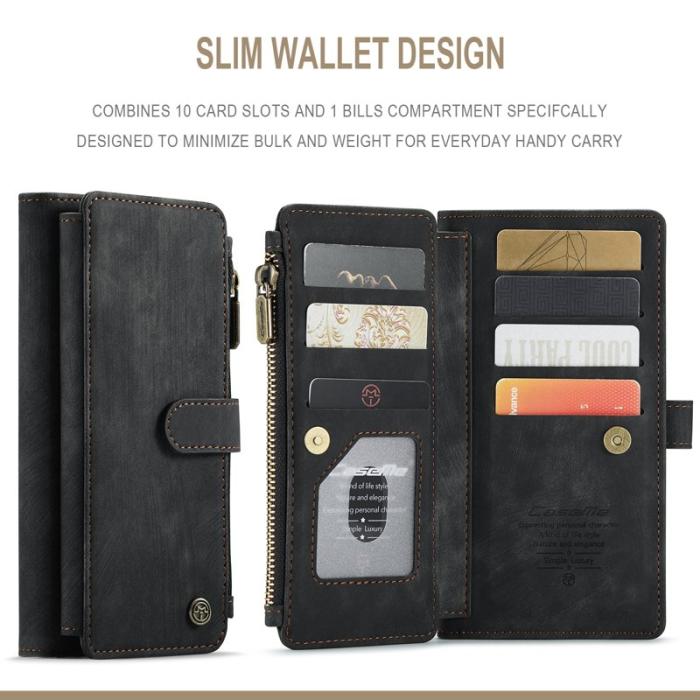 Caseme - CASEME C30 Fodral för iPhone 6/7/8 Plus med Rem - Svart