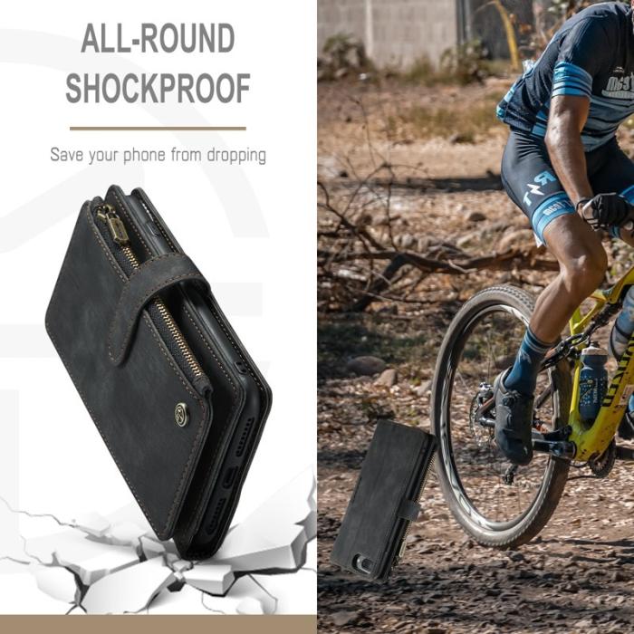 Caseme - CASEME C30 Fodral för iPhone 6/7/8 Plus med Rem - Svart