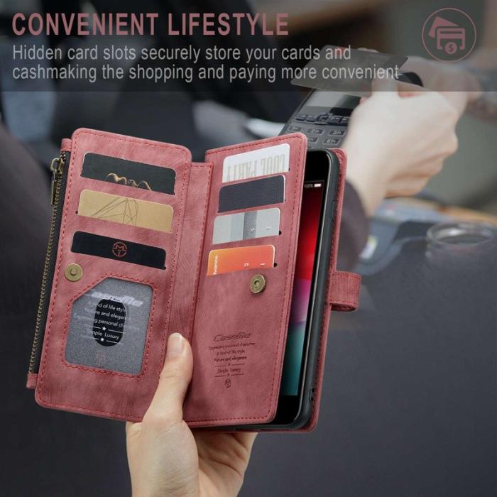 Caseme - CASEME C30 Fodral för iPhone 6 Plus/6s Plus/7 Plus/8 Plus Röd