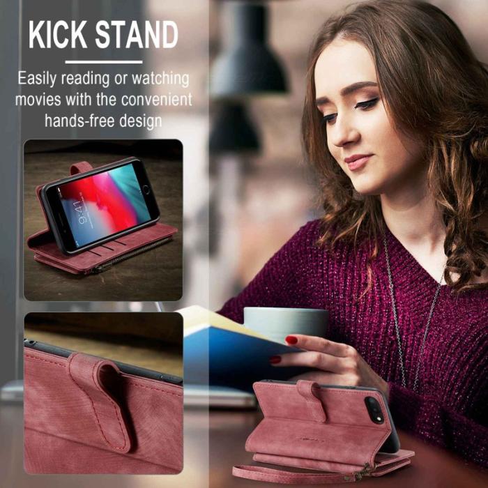 Caseme - CASEME C30 Fodral för iPhone 6 Plus/6s Plus/7 Plus/8 Plus Röd