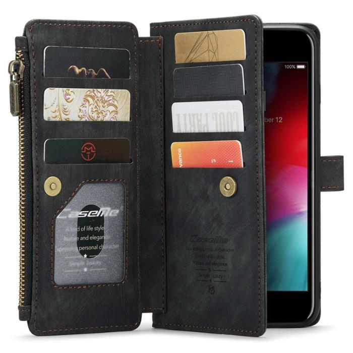 Caseme - CASEME C30 Fodral för iPhone 6 Plus/6s Plus/7 Plus/8 Plus - Svart