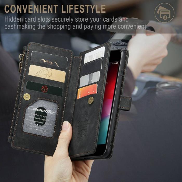 Caseme - CASEME C30 Fodral för iPhone 6 Plus/6s Plus/7 Plus/8 Plus - Svart