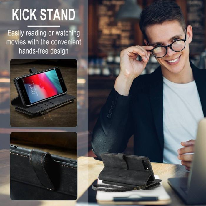 Caseme - CASEME C30 Fodral för iPhone 6 Plus/6s Plus/7 Plus/8 Plus - Svart