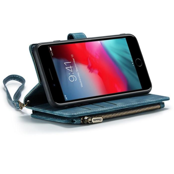 Caseme - CASEME C30 Fodral för iPhone 6 Plus/6s Plus - Blå PU Läder
