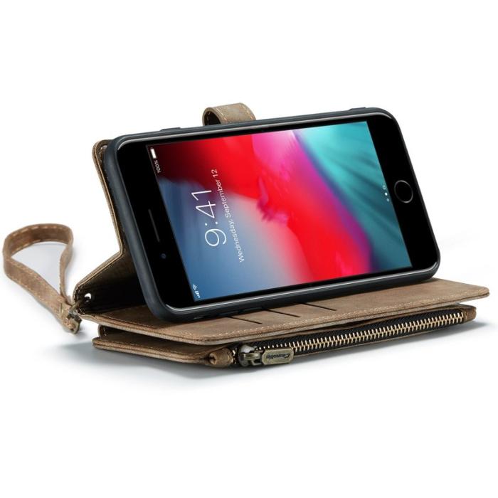 Caseme - CASEME C30 Fodral för iPhone 6 Plus/6s Plus - Brun PU Läder
