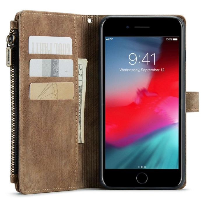 Caseme - CASEME C30 Fodral för iPhone 6 Plus/6s Plus - Brun PU Läder