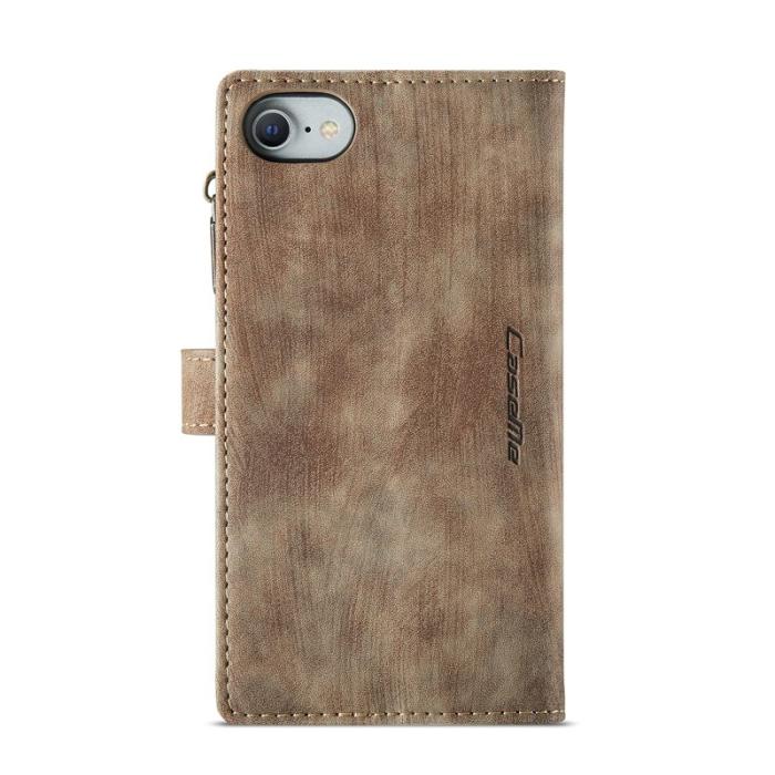 Caseme - CASEME C30 Fodral för iPhone SE/8/7/6 med rem - Brun