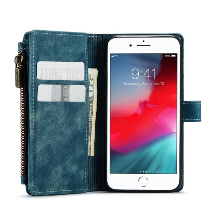 Caseme - CASEME C30 Fodral för iPhone SE/8/7/6 med rem - Grön