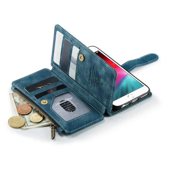 Caseme - CASEME C30 Fodral för iPhone SE/8/7/6 med rem - Grön