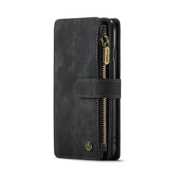 Caseme - CASEME C30 Fodral för iPhone SE/8/7/6 med rem - Svart