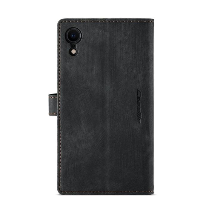 Caseme - CASEME C30 Fodral för iPhone XR med Rem och Flera Kort - Svart