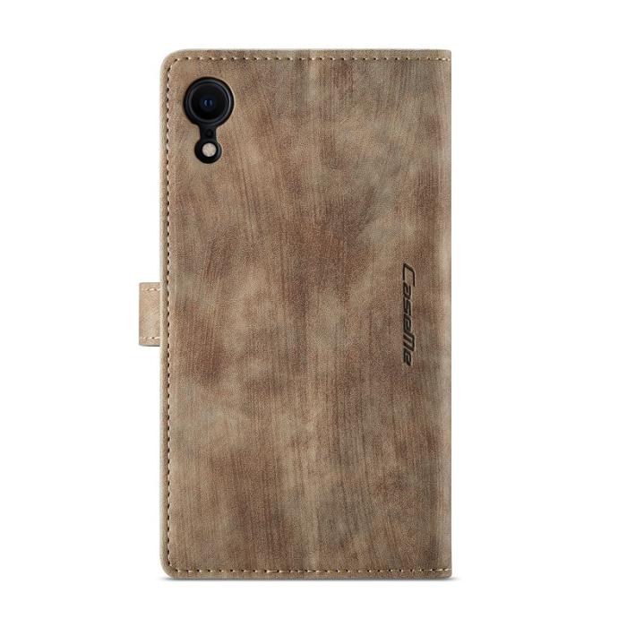 Caseme - CASEME C30 Fodral för iPhone XR med Rem och Kortfack - Brun