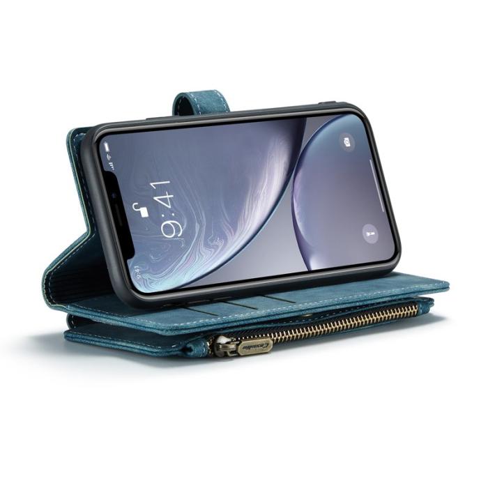 Caseme - CASEME C30 Fodral för iPhone XR med Rem och Kortfack - Grön