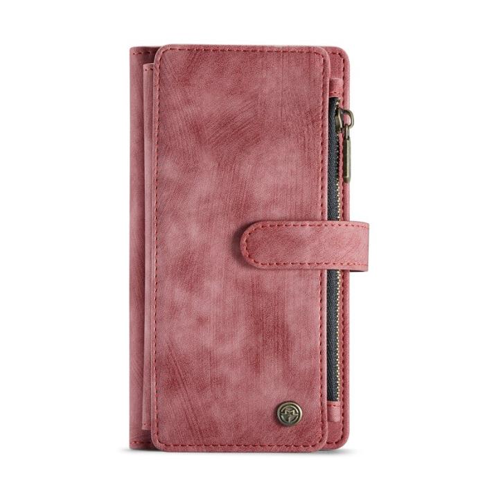 Caseme - CASEME C30 Fodral för iPhone XR med rem och kortfickor - Röd