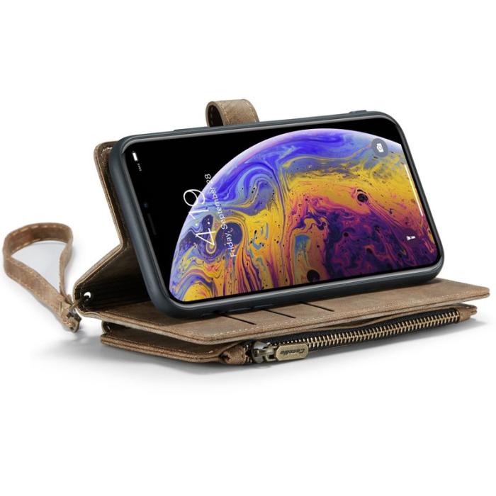 Caseme - CASEME C30 Fodral för iPhone XS Max med Rem - Brun