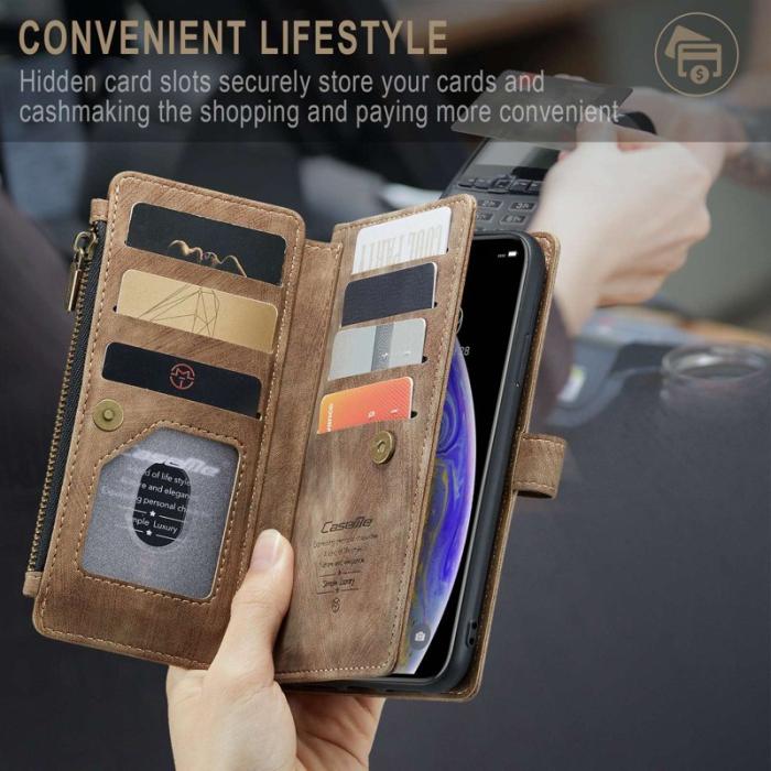 Caseme - CASEME C30 Fodral för iPhone XS Max med Rem - Brun