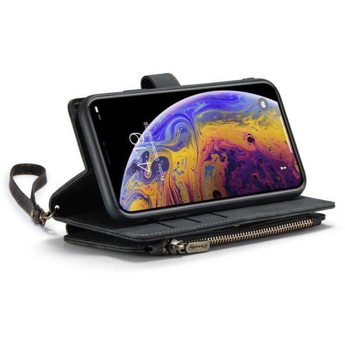 Caseme - CASEME C30 Fodral för iPhone XS Max med Rem - Svart