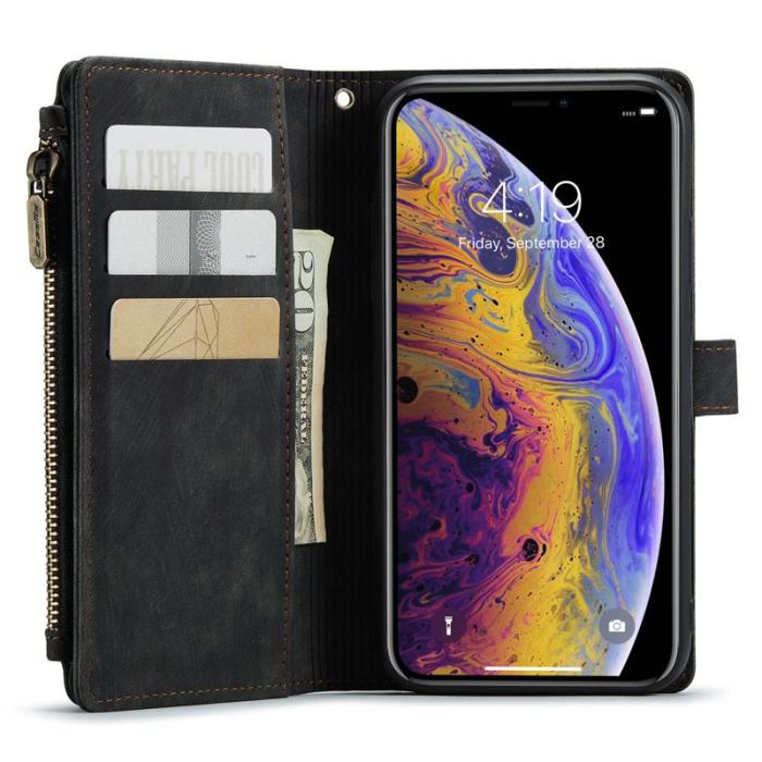 Caseme - CASEME C30 Fodral för iPhone XS Max med Rem - Svart