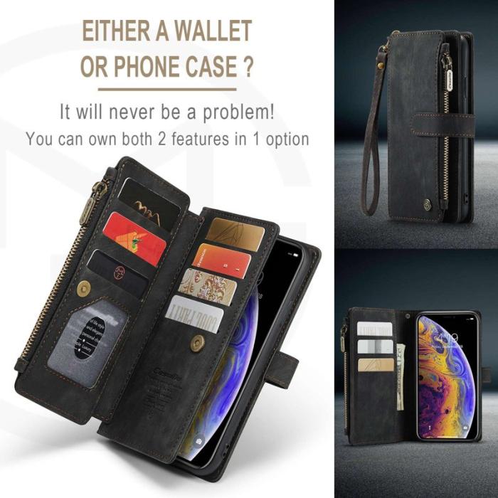 Caseme - CASEME C30 Fodral för iPhone XS Max med Rem - Svart