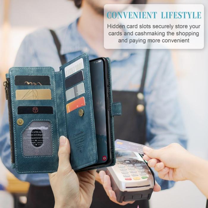 Caseme - CASEME C30 Fodral för Samsung Galaxy A14 5G/4G - Blå