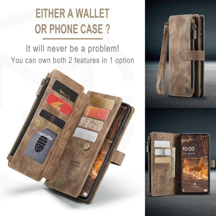 Caseme - CASEME C30 Fodral för Samsung Galaxy A33 5G - Brun