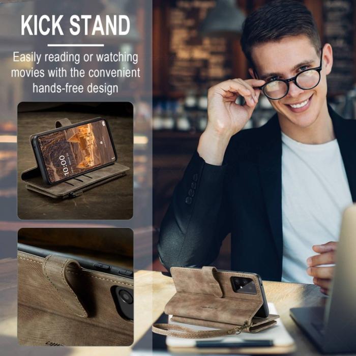 Caseme - CASEME C30 Fodral för Samsung Galaxy A33 5G - Brun