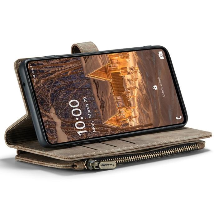 Caseme - CASEME C30 Fodral för Samsung Galaxy A33 5G med rem - Brun