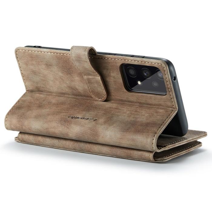Caseme - CASEME C30 Fodral för Samsung Galaxy A33 5G med rem - Brun