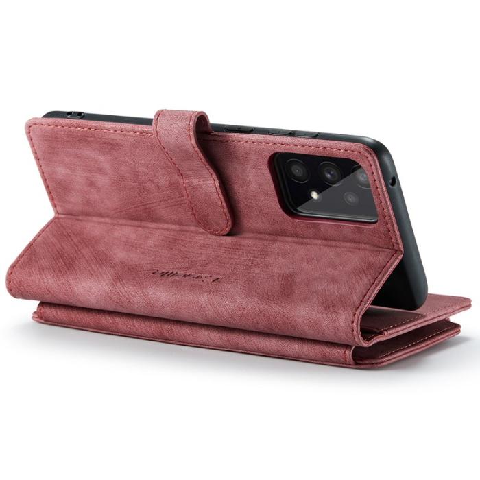 Caseme - CASEME C30 Fodral för Samsung Galaxy A33 5G med rem - Röd