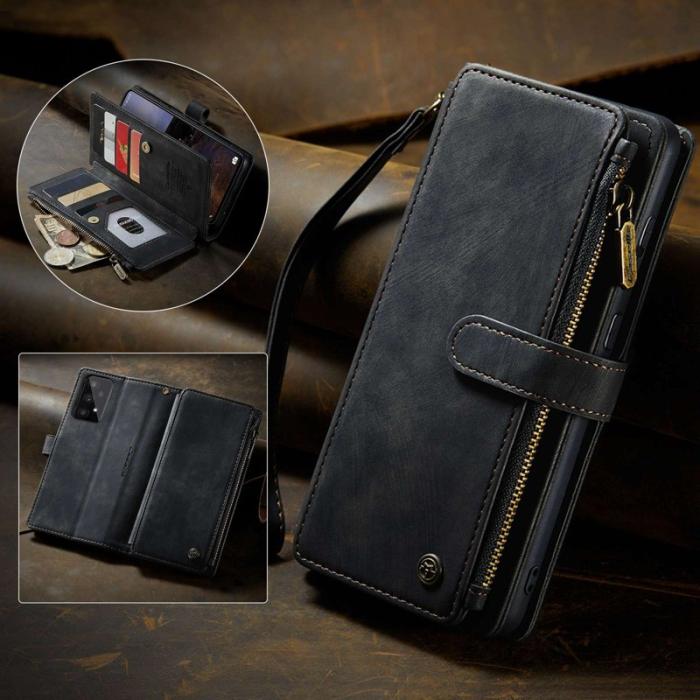 Caseme - CASEME C30 Fodral för Samsung Galaxy A33 5G med rem - Svart