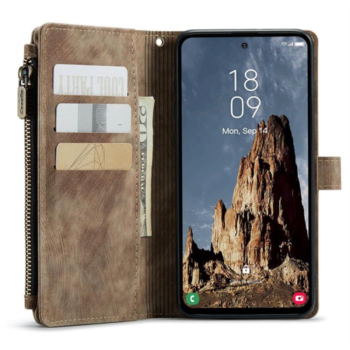 Caseme - CASEME C30 Fodral för Samsung Galaxy A35 5G - Brun