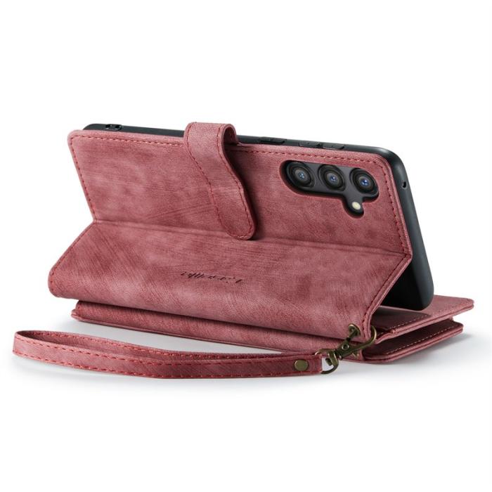 Caseme - CASEME C30 Fodral för Samsung Galaxy A35 5G med rem - Röd