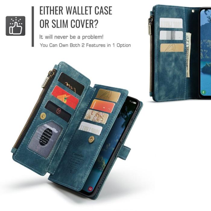 Caseme - CASEME C30 Fodral för Samsung Galaxy A36 5G med rem - Blå