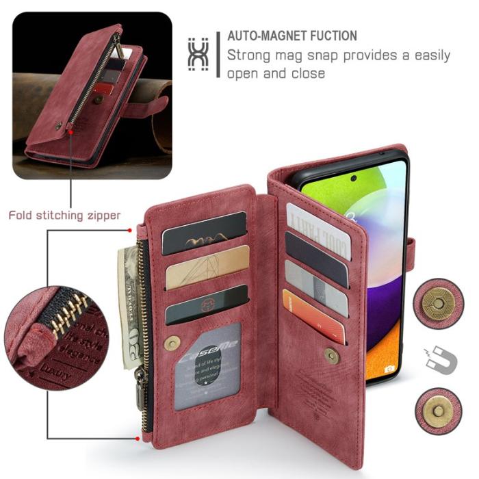 Caseme - CASEME C30 Fodral för Samsung Galaxy A52s 5G - Röd
