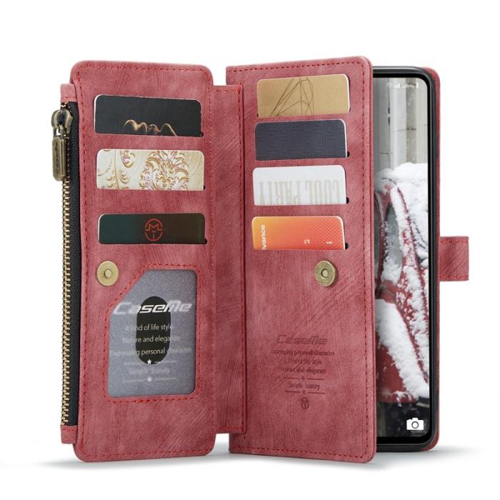 Caseme - CASEME C30 Fodral för Samsung Galaxy A53 5G med rem - Röd