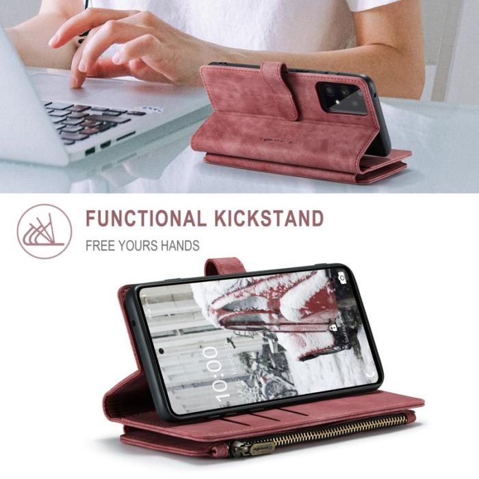 Caseme - CASEME C30 Fodral för Samsung Galaxy A53 5G med rem - Röd