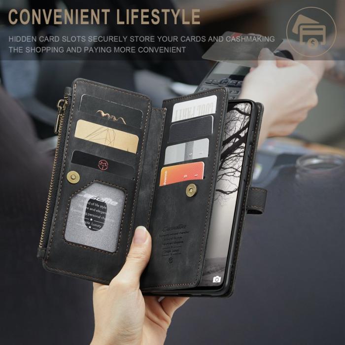 Caseme - CASEME C30 Fodral för Samsung Galaxy A53 5G med rem - Svart