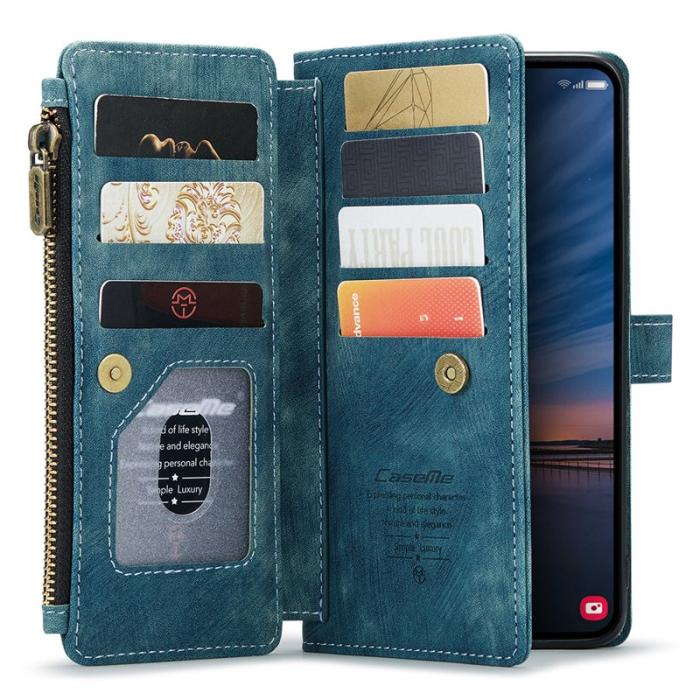 Caseme - CASEME C30 Fodral för Samsung Galaxy A55 5G med rem - Blå