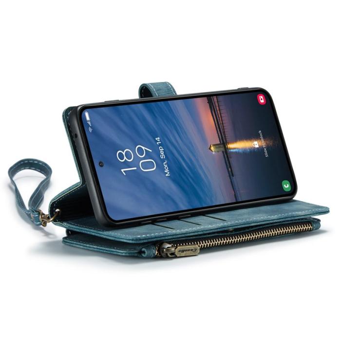 Caseme - CASEME C30 Fodral för Samsung Galaxy A55 5G med rem - Blå