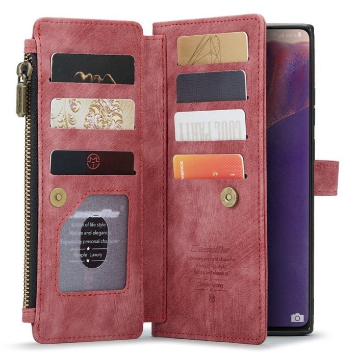 Caseme - CASEME C30 Fodral för Samsung Galaxy Note20 5G/4G - Röd
