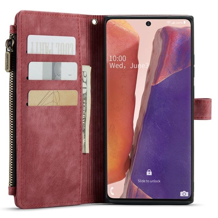 Caseme - CASEME C30 Fodral för Samsung Galaxy Note20 5G/4G - Röd