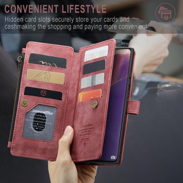 Caseme - CASEME C30 Fodral för Samsung Galaxy Note20 5G/4G - Röd